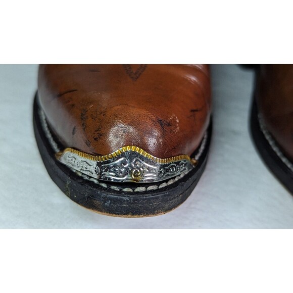 JB Dillon Reserve Men's Pro Rodeo Boots Size-(9.5 EW) Blk/Cherry Smooth #RB913 - Picture 6 of 16